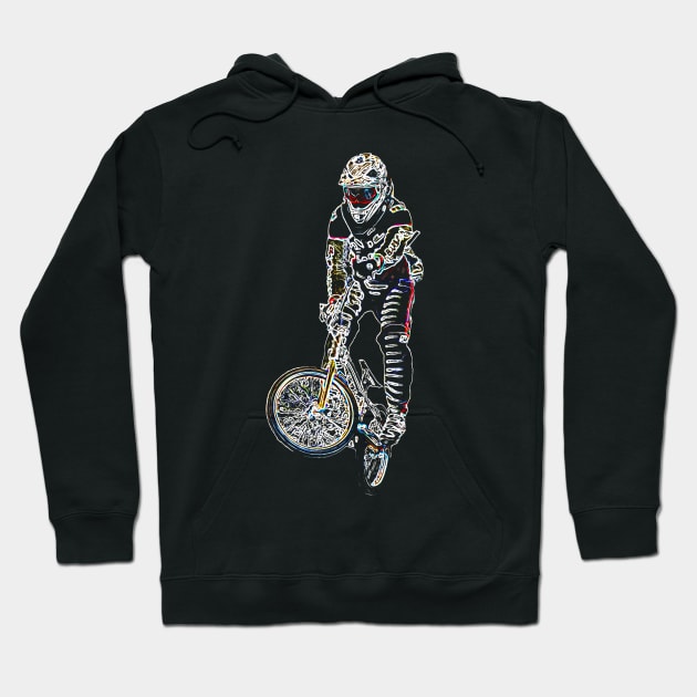 bmx Hoodie by rickylabellevie